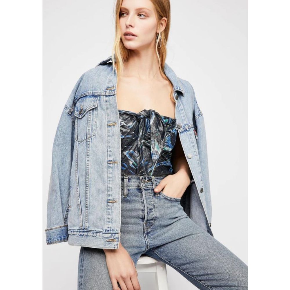 NWT Free People One Sunwashed Knit Blouson Tube Top XS